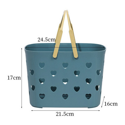 Prenosný dutý kúpeľňový košík, módny sprchový gél, šampón, čistiaci prostriedok na tvár, úložný košík, plastová krabica, nákupný košík