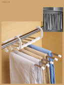 vanzlife Skladací vešiak na nohavice, viacvrstvový vešiak na nohavice, domáci magický klip na nohavice, úložný priestor na šatník, vešiak na nohavice