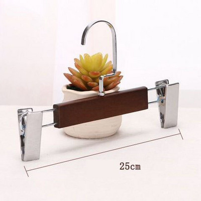 10 ks Vintage drevený vešiak na nohavice, sušenie sukní, nohavíc, šatník, organizér na oblečenie, úložný priestor, vešiak na nohavice, kovový klip, plochý háčik