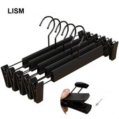 Új 10db matt csúszásmentes nadrág akasztó szoknya fehérnemű szárító állvány Ruhaszekrény Ruhaszervező Otthoni nadrágtartó Kiváló minőség