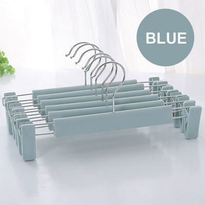 Új 10db matt csúszásmentes nadrág akasztó szoknya fehérnemű szárító állvány Ruhaszekrény Ruhaszervező Otthoni nadrágtartó Kiváló minőség