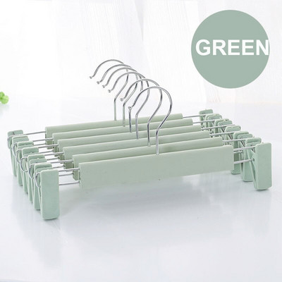 Új 10db matt csúszásmentes nadrág akasztó szoknya fehérnemű szárító állvány Ruhaszekrény Ruhaszervező Otthoni nadrágtartó Kiváló minőség