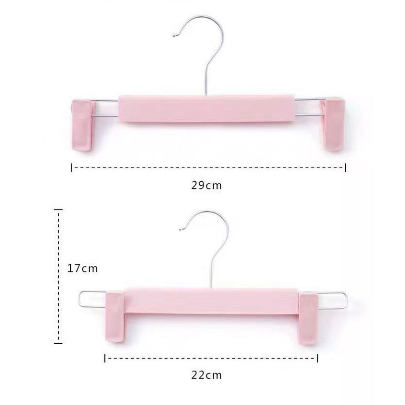 Új 10db matt csúszásmentes nadrág akasztó szoknya fehérnemű szárító állvány Ruhaszekrény Ruhaszervező Otthoni nadrágtartó Kiváló minőség