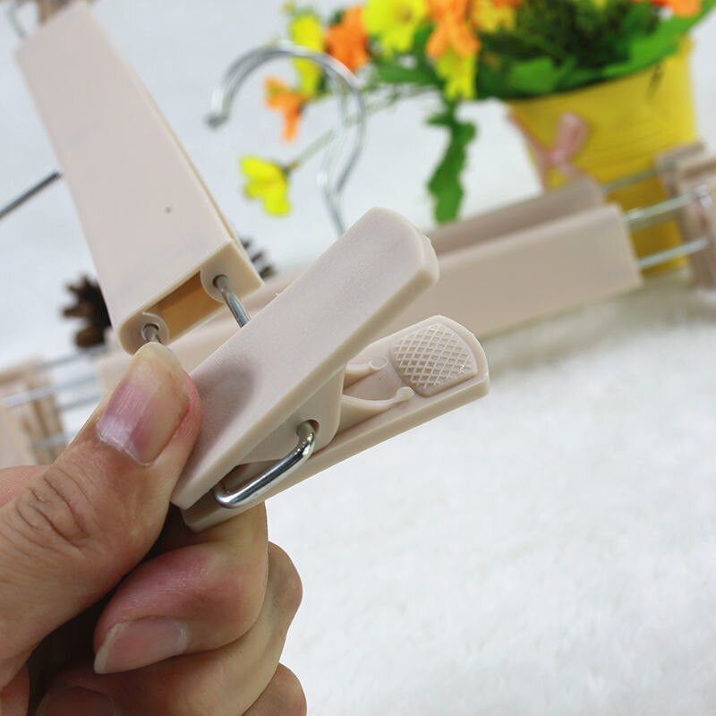 Új 10db matt csúszásmentes nadrág akasztó szoknya fehérnemű szárító állvány Ruhaszekrény Ruhaszervező Otthoni nadrágtartó Kiváló minőség