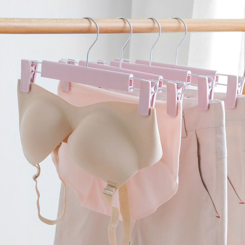 Új 10db matt csúszásmentes nadrág akasztó szoknya fehérnemű szárító állvány Ruhaszekrény Ruhaszervező Otthoni nadrágtartó Kiváló minőség