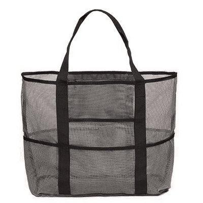 2021 nová letná veľká plážová taška na uteráky, sieťovaná odolná plážová úložná taška na hračky, nepremokavá spodná bielizeň, vrecková plážová taška