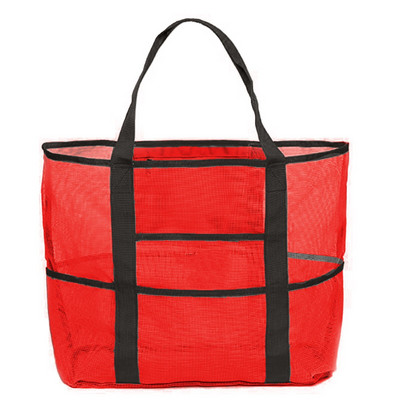 2021 nová letná veľká plážová taška na uteráky, sieťovaná odolná plážová úložná taška na hračky, nepremokavá spodná bielizeň, vrecková plážová taška