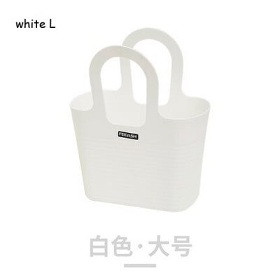 Umývací kôš, prenosný sprchový kôš, úložný kôš na toaletné potreby v kúpeľni, roztomilý kórejský kúpeľňový kôš