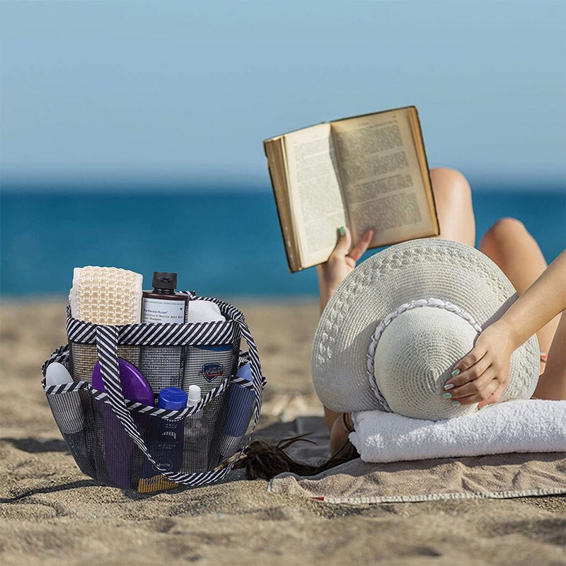 Sieťovaná sprchová taška Caddy do izby na internáte, závesná prenosná taška na toaletné potreby do kúpeľne