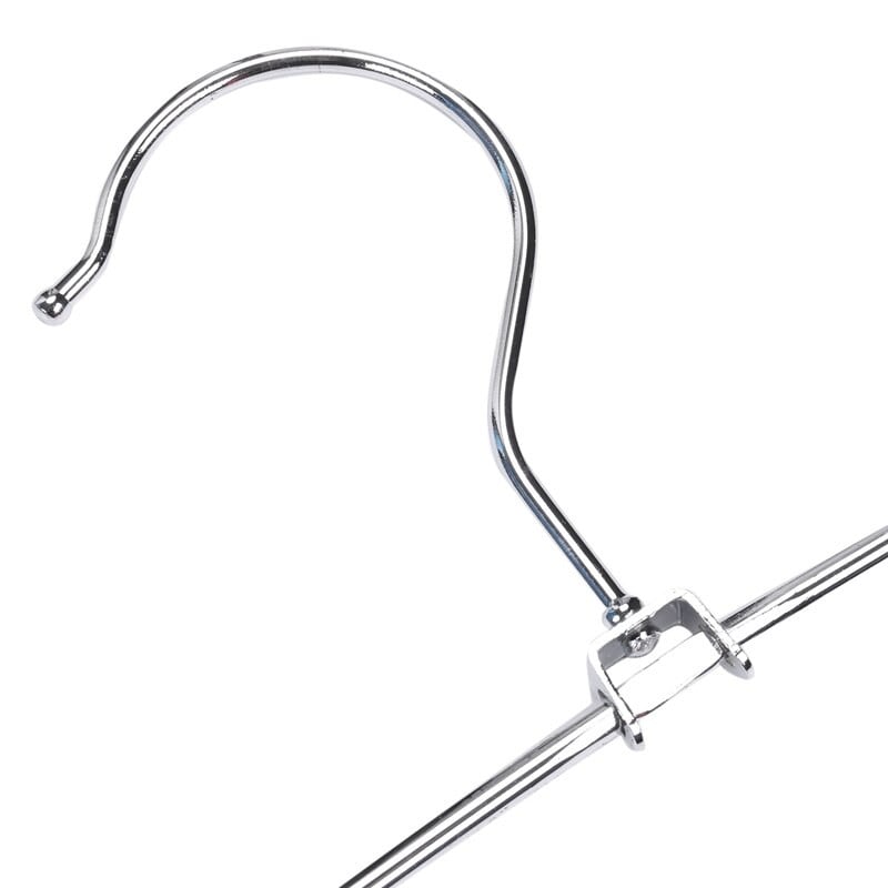 Vešiaky na nohavice, priestorovo úsporné, sada 3 kovových vešiakov, stabilné, protišmykové polstrovanie, otočné tyče na nohavice