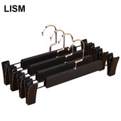 Νέο 10 τμχ Αντιολισθητικό παντελόνι με επίπεδη γάντζο Κρεμάστρες για ενήλικες Κρεμάστρες τζιν φούστα Οργανωτή ράφι ρούχων Ντουλάπα Εξοικονόμηση χώρου