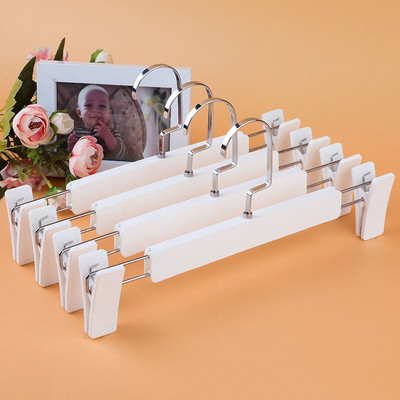 Νέο 10 τμχ Αντιολισθητικό παντελόνι με επίπεδη γάντζο Κρεμάστρες για ενήλικες Κρεμάστρες τζιν φούστα Οργανωτή ράφι ρούχων Ντουλάπα Εξοικονόμηση χώρου