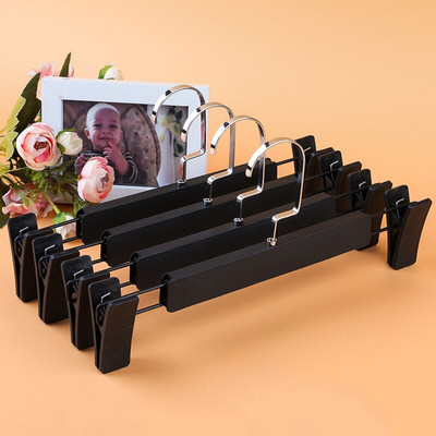 Νέο 10 τμχ Αντιολισθητικό παντελόνι με επίπεδη γάντζο Κρεμάστρες για ενήλικες Κρεμάστρες τζιν φούστα Οργανωτή ράφι ρούχων Ντουλάπα Εξοικονόμηση χώρου