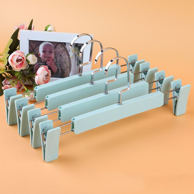 Νέο 10 τμχ Αντιολισθητικό παντελόνι με επίπεδη γάντζο Κρεμάστρες για ενήλικες Κρεμάστρες τζιν φούστα Οργανωτή ράφι ρούχων Ντουλάπα Εξοικονόμηση χώρου