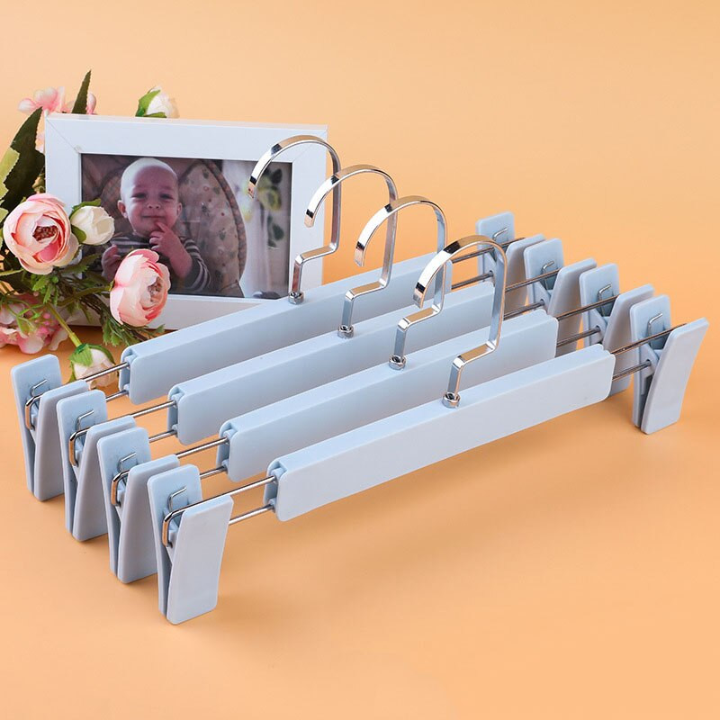 Νέο 10 τμχ Αντιολισθητικό παντελόνι με επίπεδη γάντζο Κρεμάστρες για ενήλικες Κρεμάστρες τζιν φούστα Οργανωτή ράφι ρούχων Ντουλάπα Εξοικονόμηση χώρου