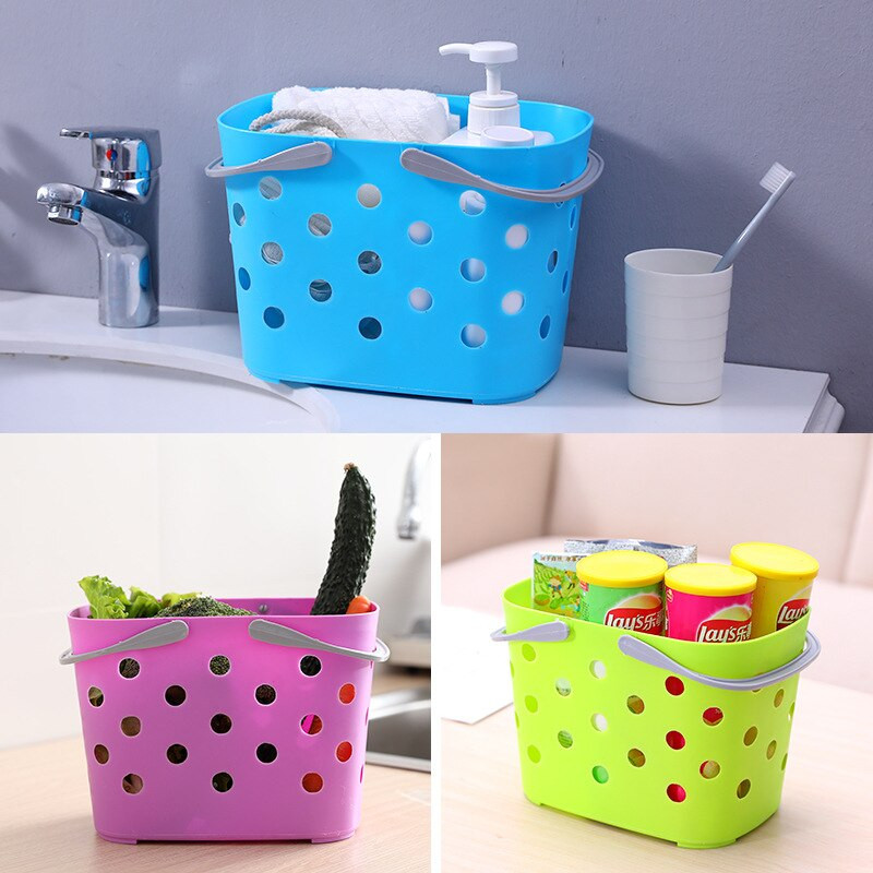 Kreatívny dutý vodotesný úložný košík do kúpeľne, multifunkčný plastový prenosný úložný box, organizér