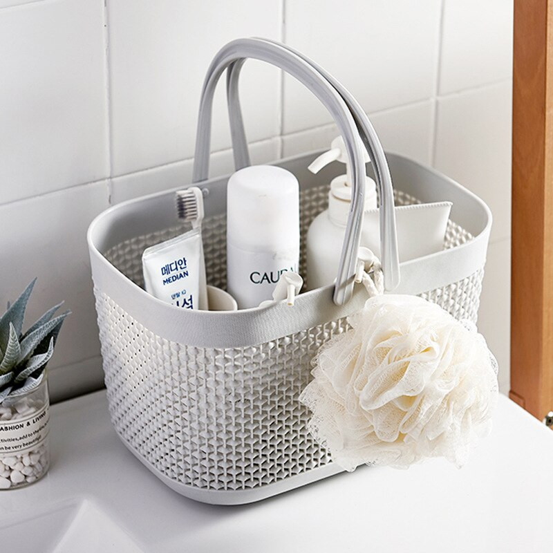 Kupaonska prijenosna košara za kadu Plastična košara za kadu stolna grickalica mala kutija za pohranu košara za pohranu potrepština za kupanje