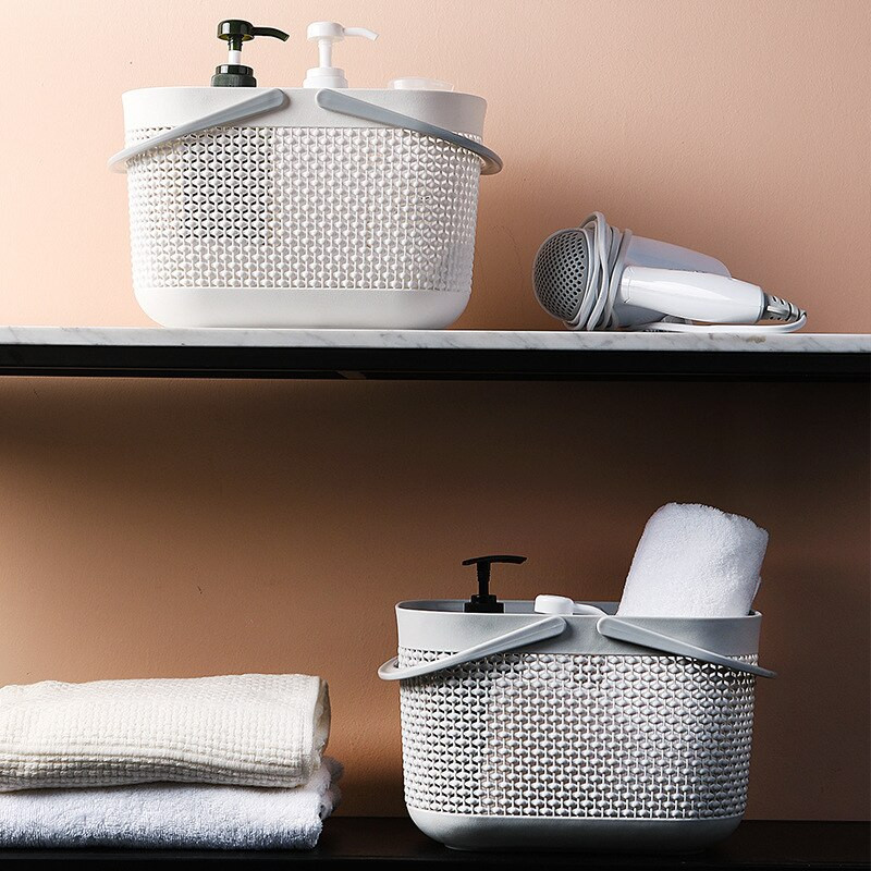 Kupaonska prijenosna košara za kadu Plastična košara za kadu stolna grickalica mala kutija za pohranu košara za pohranu potrepština za kupanje