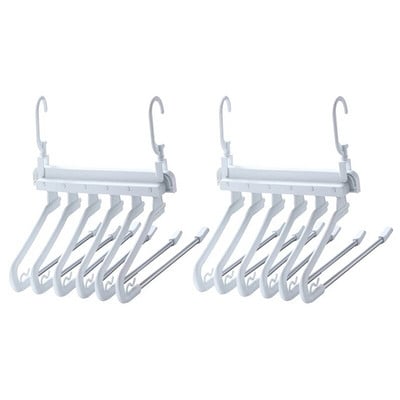 6 līmeņu bikšu statīvi Bikses pakaramais Apģērbu organizācija Daudzfunkciju bikšu pakaramais Vietas taupīšanas bikšu plaukti