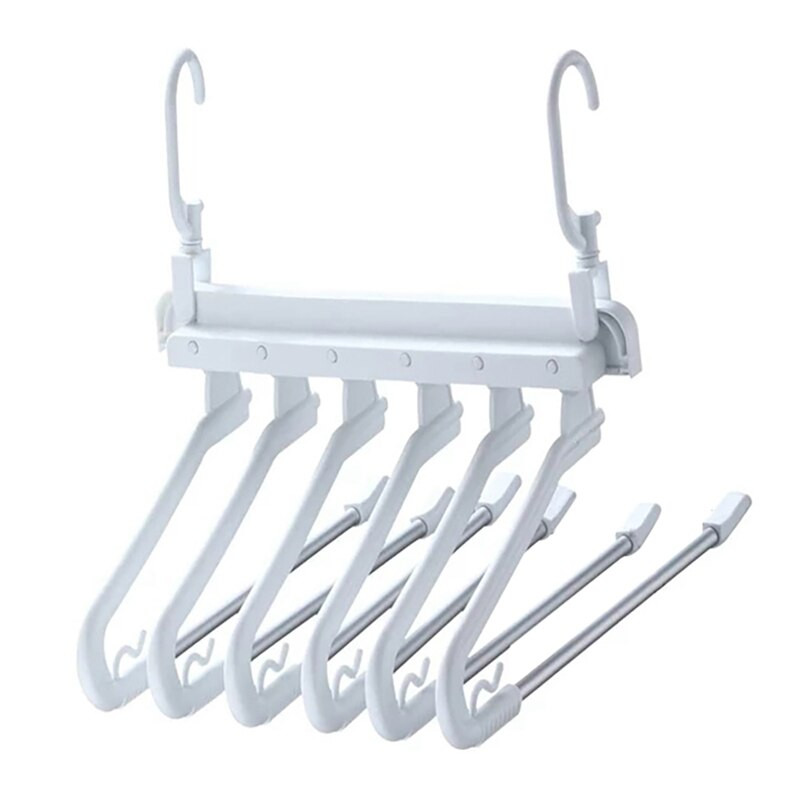 6 līmeņu bikšu statīvi Bikses pakaramais Apģērbu organizācija Daudzfunkciju bikšu pakaramais Vietas taupīšanas bikšu plaukti