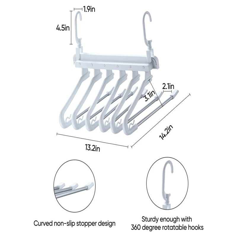 6-poschodové vešiaky na nohavice, vešiak na nohavice, organizér oblečenia, multifunkčný vešiak na nohavice, priestorovo úsporné vešiaky na nohavice