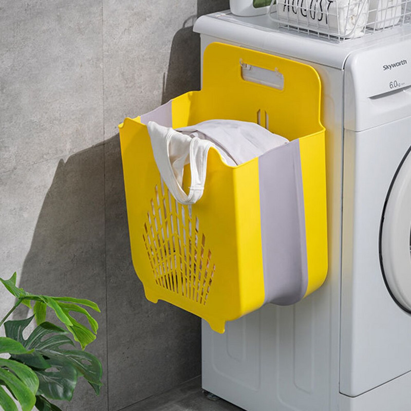 Nešiojami sulankstomi nešvarūs drabužiai trukdo laikymui Buitinė laikymo lentyna Pakabinama nuolaužos Apatiniai skalbinių krepšelis