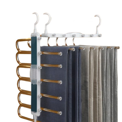 Suport telescopic pliabil pentru pantaloni, stabil, durabil, rezistent la rugină, pentru gospodărie, hotel, călătorii, material premium, suport pentru pantaloni care economisește spațiu