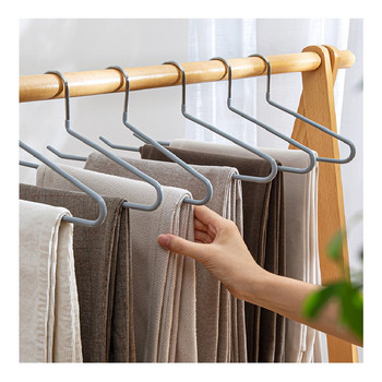 Κρεμάστρες παντελονιών εξοικονομούν χώρο ντουλάπας Αξεσουάρ μπαλκονιού Οργανωτής ρούχων Πλυντήριο ρούχων Εσωτερικές πολυλειτουργικές ξηρές κρεμάστρες αποθήκευσης παλτών
