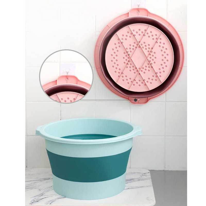 Sulankstomas, sulankstomas pėdų masažo kibiras pėdų mirkymo kibiras Buitinis nešiojamas praustuvas pėdų vonios SPA baseinas pėdų mirkymui