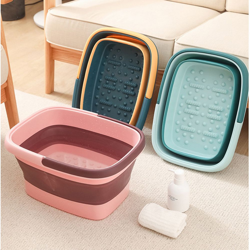 Sulankstomas, sulankstomas pėdų masažo kibiras pėdų mirkymo kibiras Buitinis nešiojamas praustuvas pėdų vonios SPA baseinas pėdų mirkymui