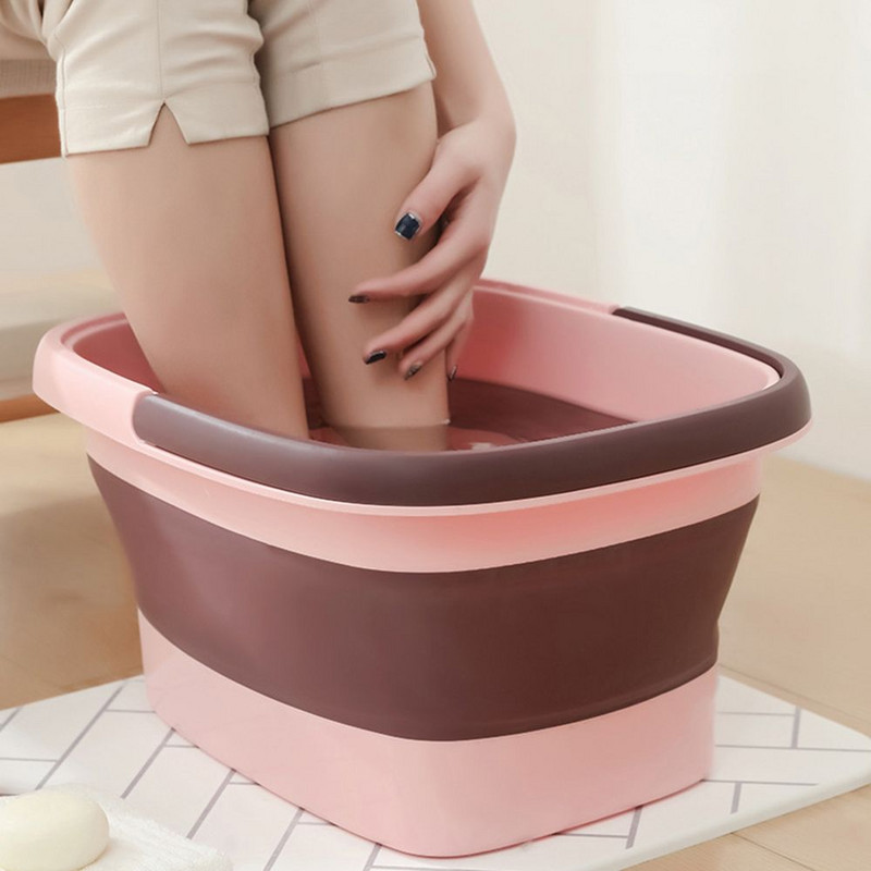 Sulankstomas, sulankstomas pėdų masažo kibiras pėdų mirkymo kibiras Buitinis nešiojamas praustuvas pėdų vonios SPA baseinas pėdų mirkymui