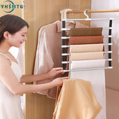 YHSMTG Suport pentru cuier pentru pantaloni 6/8 straturi Suport pentru depozitare haine Organizator pentru garderobă Cârlig pentru prosoape Depozitare și organizare pentru rufe pentru pantaloni