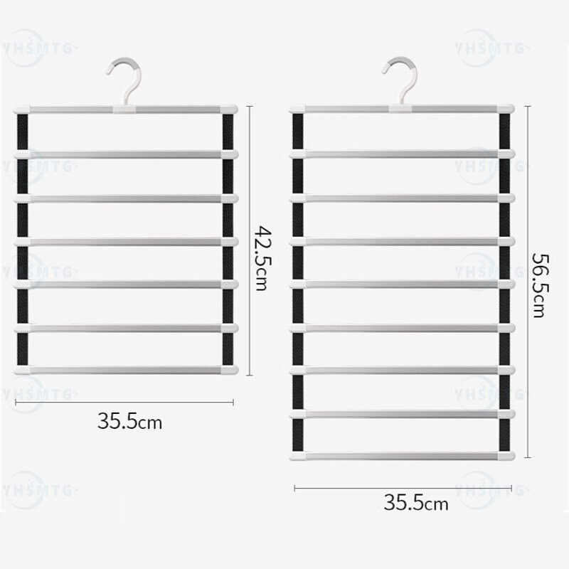YHSMTG Suport pentru cuier pentru pantaloni 6/8 straturi Suport pentru depozitare haine Organizator pentru garderobă Cârlig pentru prosoape Depozitare și organizare pentru rufe pentru pantaloni