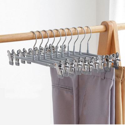 5/10 ks protišmykový stojan na nohavice pre dospelých z nehrdzavejúcej ocele, multifunkčný domáci zaťahovací klip na nohavice, 4 farby