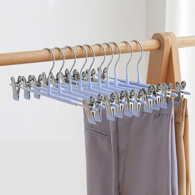 5/10 ks protišmykový stojan na nohavice pre dospelých z nehrdzavejúcej ocele, multifunkčný domáci zaťahovací klip na nohavice, 4 farby