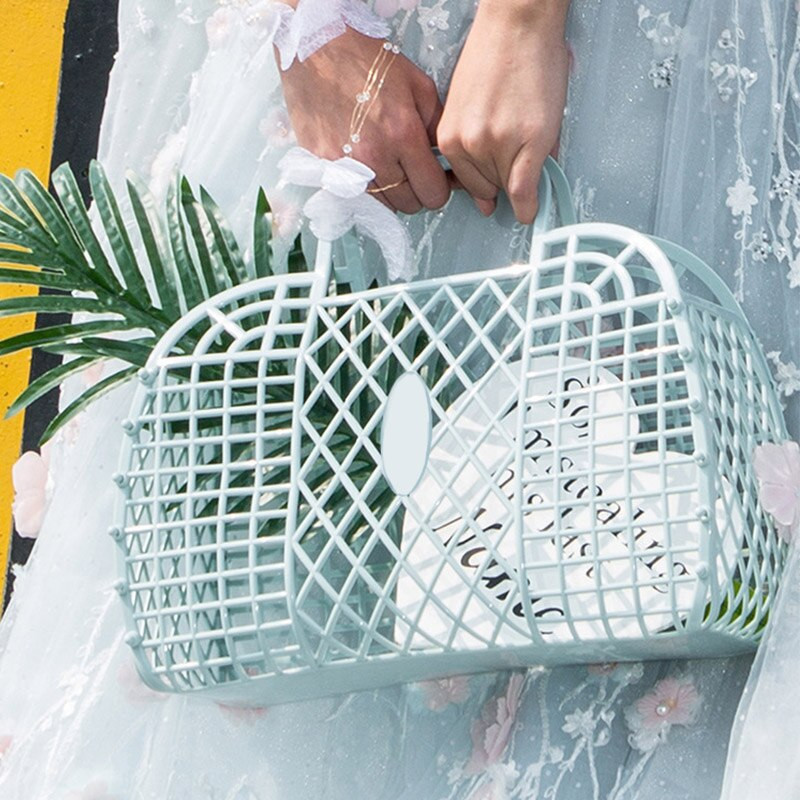 Vonios kambario sulankstomas vonios krepšelis plastikinis tuščiaviduris skalbimo šampūnas. Išardykite pirkinių laikymo krepšelį maisto vaisių laikiklis