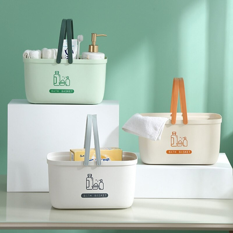 94PF Košara za kadu s ručkom, šuplja drenažna pohrana za pohranu, organizator za tuširanje, držač za kućnu kupaonicu, kuhinju, ostavu, šampon, grickalice