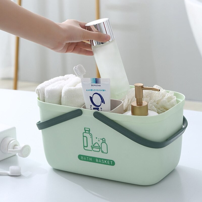 Kúpeľňový košík s rukoväťou, dutý odtok, úložný priestor do sprchy