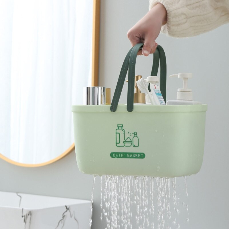 Kúpeľňový košík s rukoväťou, dutý odtok, úložný priestor do sprchy