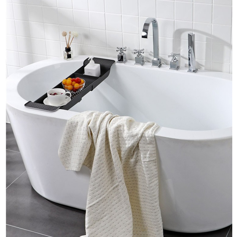 1 vnt ištraukiamas vonios laikymo stovas vonios padėklas lentyna vonia Daugiafunkcinis vonios įrankio rankšluosčių virtuvės kriauklės kanalizacijos laikiklis