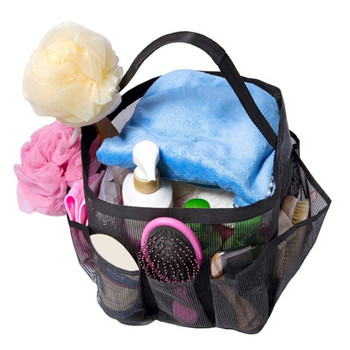Нова мрежеста чанта за душ Caddy Portable College Dorm Handheld Mesh Shower Caddy Tote Bag Portable Shower Caddy Bag for Dorm Hand Held Sho
