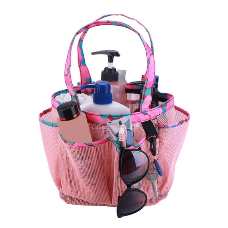 Nová sieťovaná sprchová taška Prenosná ručná sieťovaná sprchová taška do internátu Prenosná sprchová taška do internátu