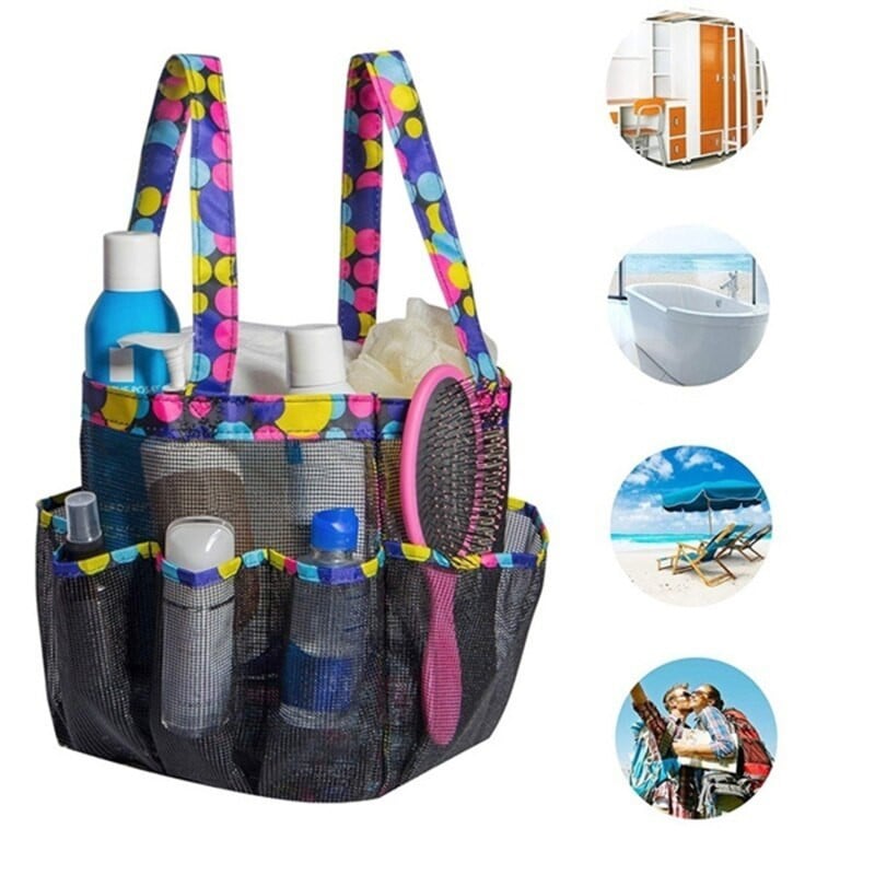 Nová sieťovaná sprchová taška Prenosná ručná sieťovaná sprchová taška do internátu Prenosná sprchová taška do internátu