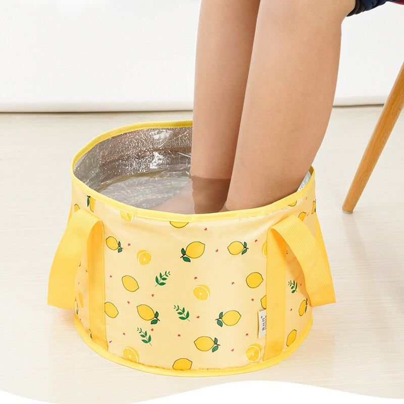 Bacino pieghevole viaggi campeggio lavabo secchio pesca bacino pieghevole pediluvio lavandino piede ammollo borsa secchio multif