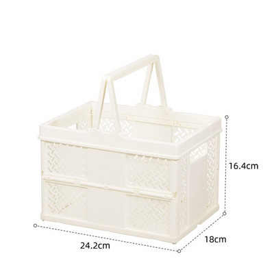 Daugiafunkcis sulankstomas plastikinis vonios krepšys Kosmetikos dušo reikmenų laikymo dėklas Namų vonios kambario tvarkyklės krepšeliai