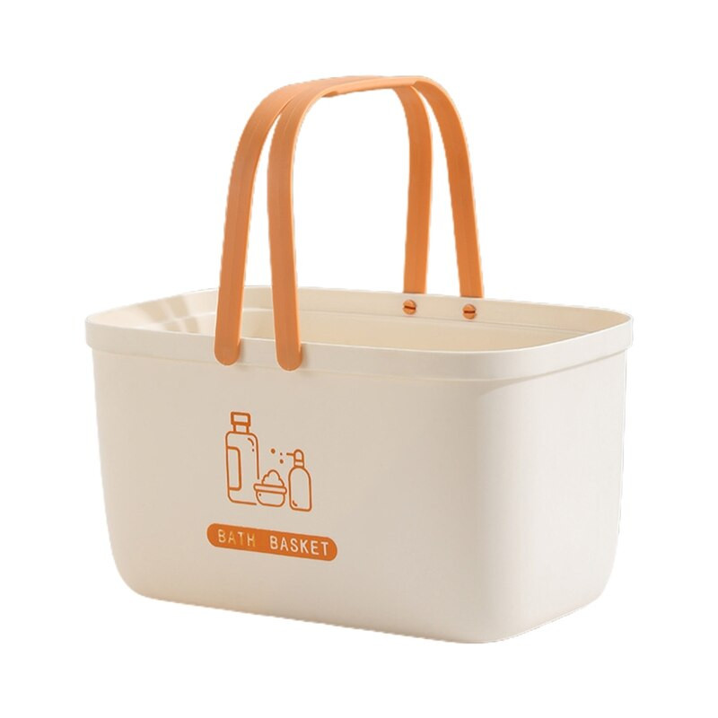 Košara za kadu s ručkom Šuplji drenažni prostor za pohranu Tuš Organizator Držač za kućnu kupaonicu Kuhinja Smočnica Šampon Grickalice