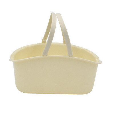 Prenosný kôš na kúpeľ s dutým dnom a rukoväťou zo sieťoviny, plastový sprchový úložný kôš na umývanie riadu, domáci organizér do kúpeľne