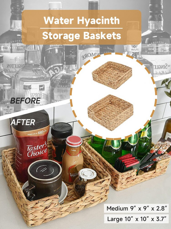 Μπάνιο Χειροποίητος Δίσκος Rattan Ψάθινα καλάθια για Δίσκος δεξαμενής τουαλέτας Ψάθινος δίσκος για κουζίνα Οικιακό γραφείο αποθήκευσης νερού υάκινθου