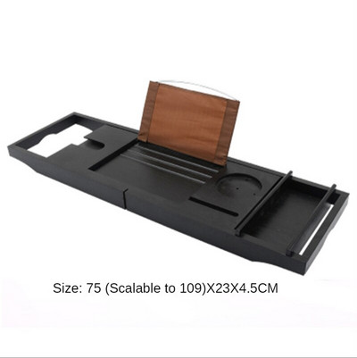 Stalak za odlaganje za kadu od bambusa Nosač za kadu na uvlačenje Višenamjenska polica za kadu Stalak za računala za Ipad Kada za kupanje Kupaonski tuš Caddy