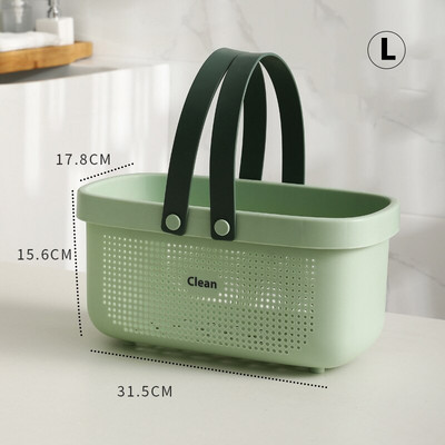 Prenosný sprchový kôš Caddy Plastový organizér Úložný priestor Tote s rúčkami Toaletná taška Kôš do kúpeľne Kuchyňa Internátna izba